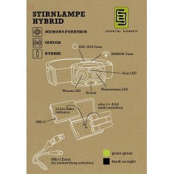 Essential Elements - Stirnlampe Hybrid 400