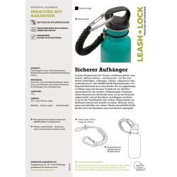 Leash+Lock - Paracord & Karabiner